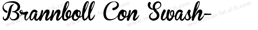 Brannboll Con Swash字体转换